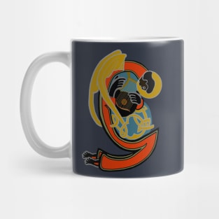 Dark Angel letter G Ochre Mug